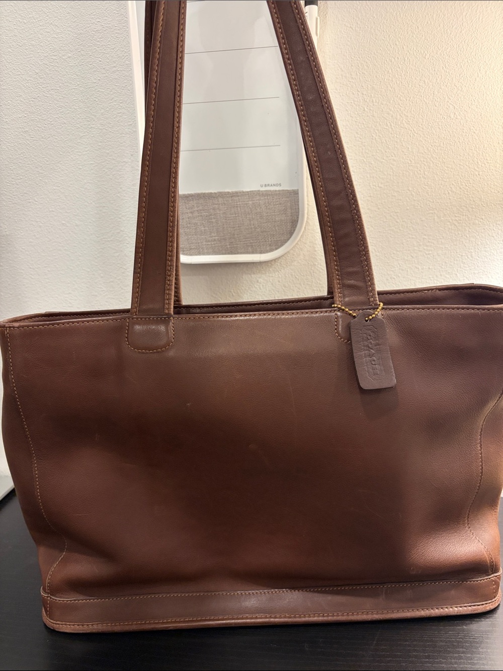 Coach Vintage Brown Leather Tote - Picture 3 of 13
